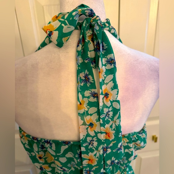 Sienna Sky Green Floral Halter Sundress - Picture 4 of 4